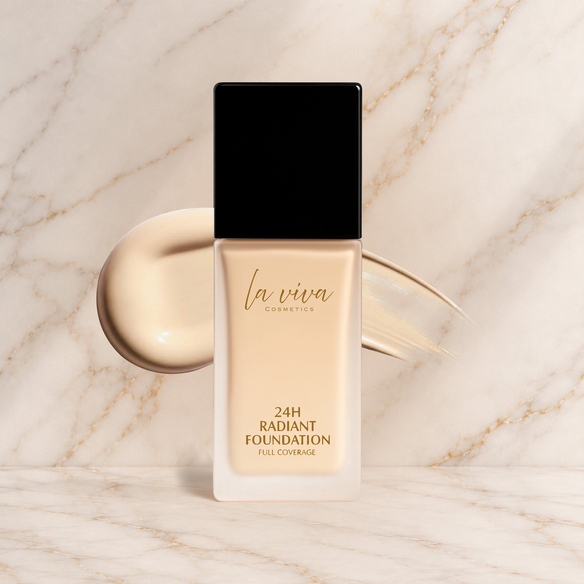 Porcelain Glow - 24H Radiant Foundation - Full Coverage