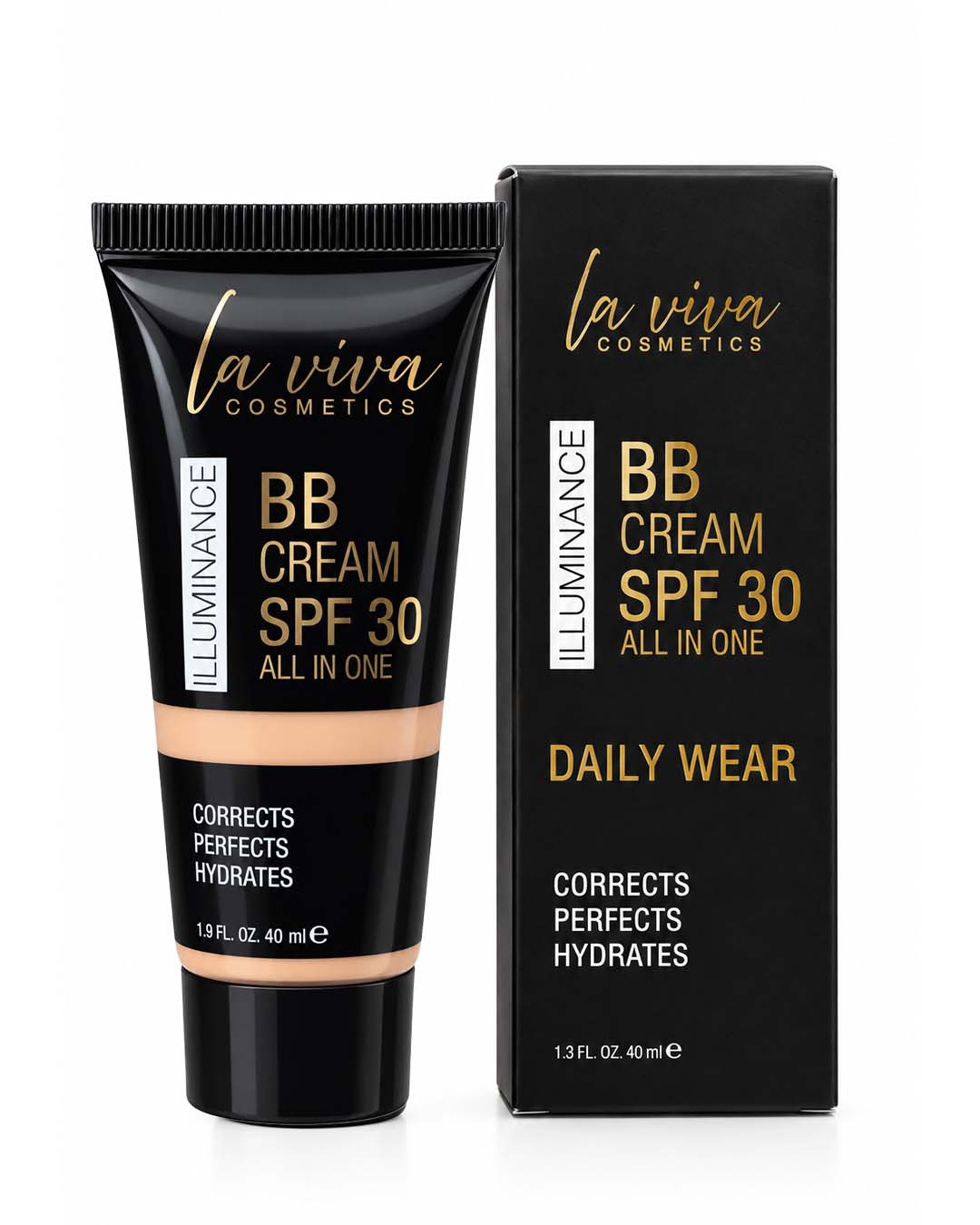 BB Cream – Honey Beige - 40ml - Laviva Cosmetics