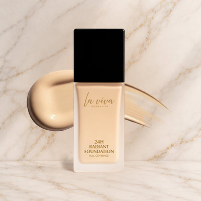 Vanilla Cream - 24H Radiant Foundation - Full Coverage - Laviva Cosmetics